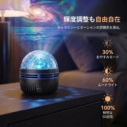 🇯🇵日本公式ストア |🌌🌌 SCNDR® 360° ナイトライトプロジェクター ― スマートホログラフィックスタープロジェクタ